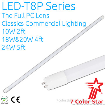 LED Tube light, LED-T8P Series, 20W, 4 ft, Super compatible wiring.